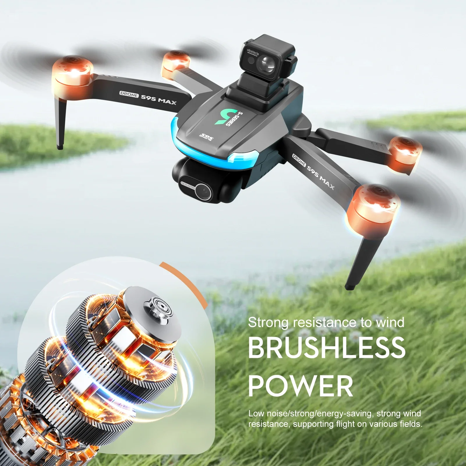 NEW S9S MAX MINI Drone 4K 2-Ax - Fpv Brushless Rc Drone 4K review and price