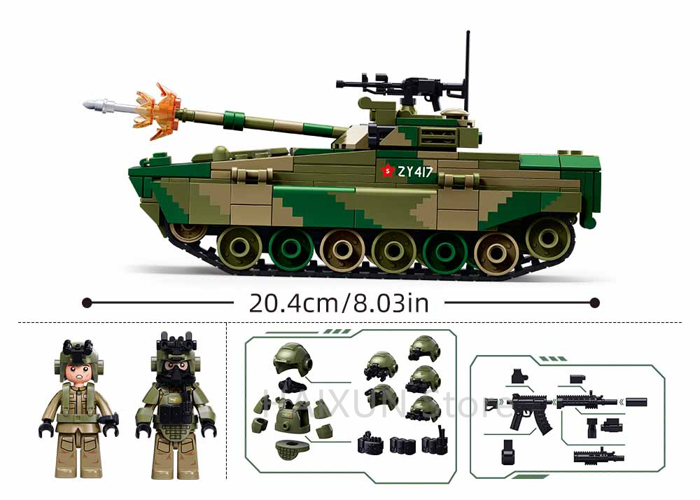 Sluban Building Boy ZBD-04AS A - Lego Compatible Military Tank review and price